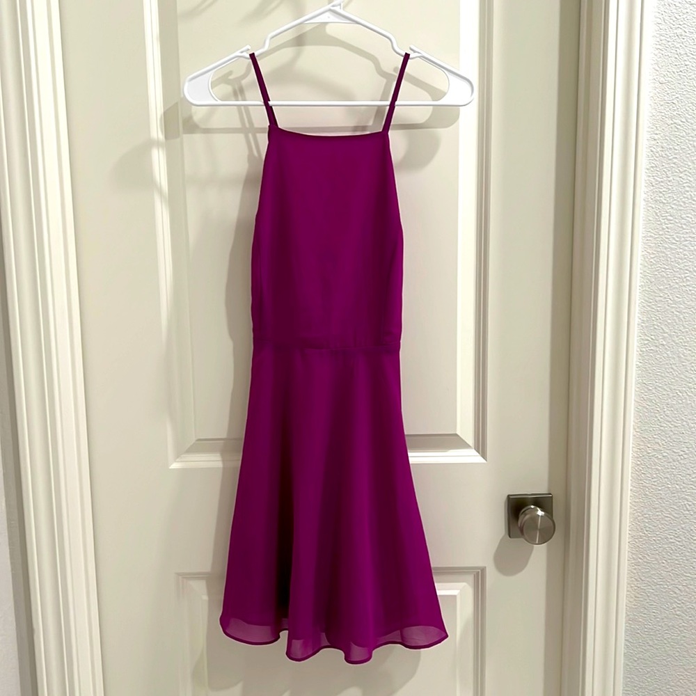 Lulus Small Letter of Love Magenta Backless Dress